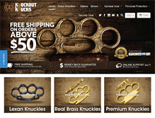 Tablet Screenshot of knockoutknucks.com